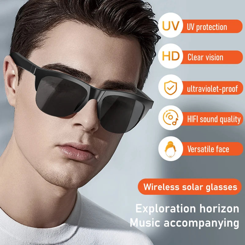 Lentes de Sol Inteligentes con Bluetooth 5.3 – Audífono, Llamadas y Protección UV