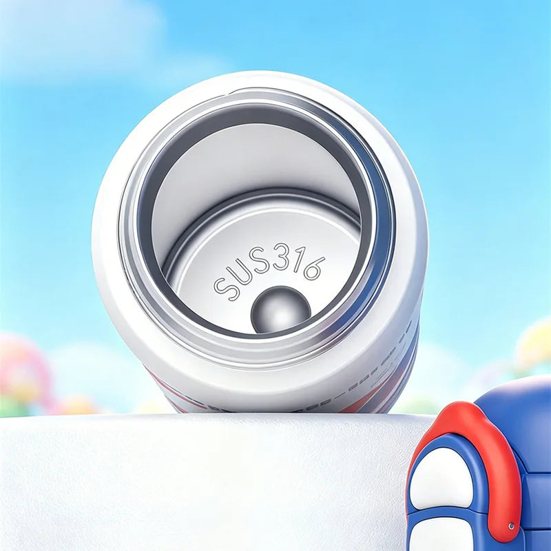 Termo Disney Mickey y Minnie | Botella Acero Inoxidable 500ml con Sorbete para Niños