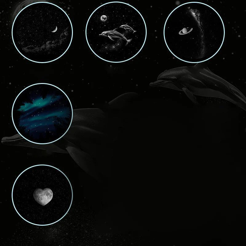 Proyector de Estrellas Galaxia 2 en 1 – Luz Nocturna, Rotación 360°, USB, Decoración Habitación
