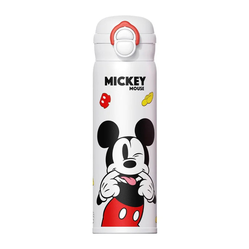 Termo Disney Mickey y Minnie | Botella Acero Inoxidable 500ml con Sorbete para Niños