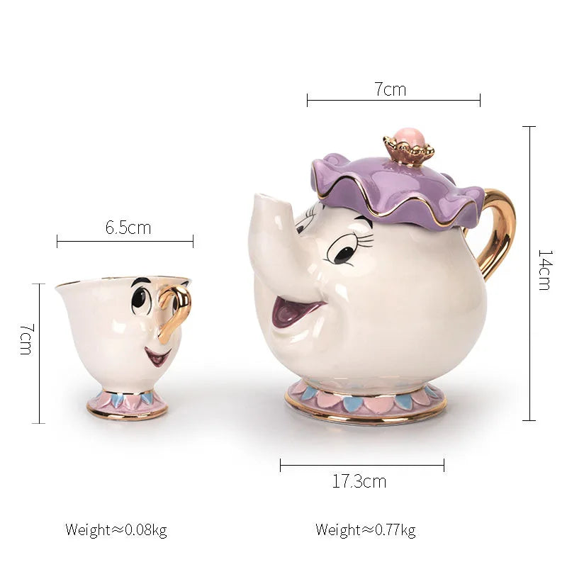 Set de Té La Bella y la Bestia – Taza Sra. Potts y Chip | Regalo