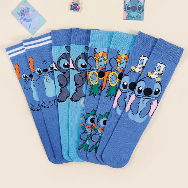7 Pares Calcetines Stitch Disney – Diseño Grafiti para Hombre | Regalo