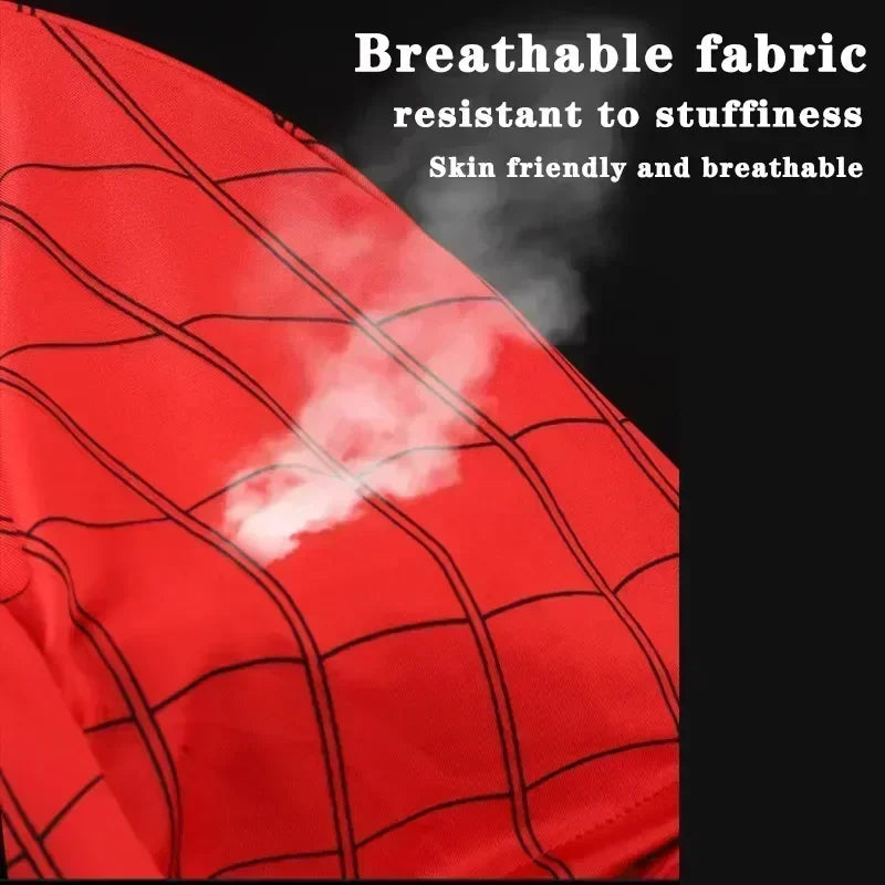 Máscara Cosplay Spiderman con Ojos Móviles – Talla Real, Ideal para Halloween