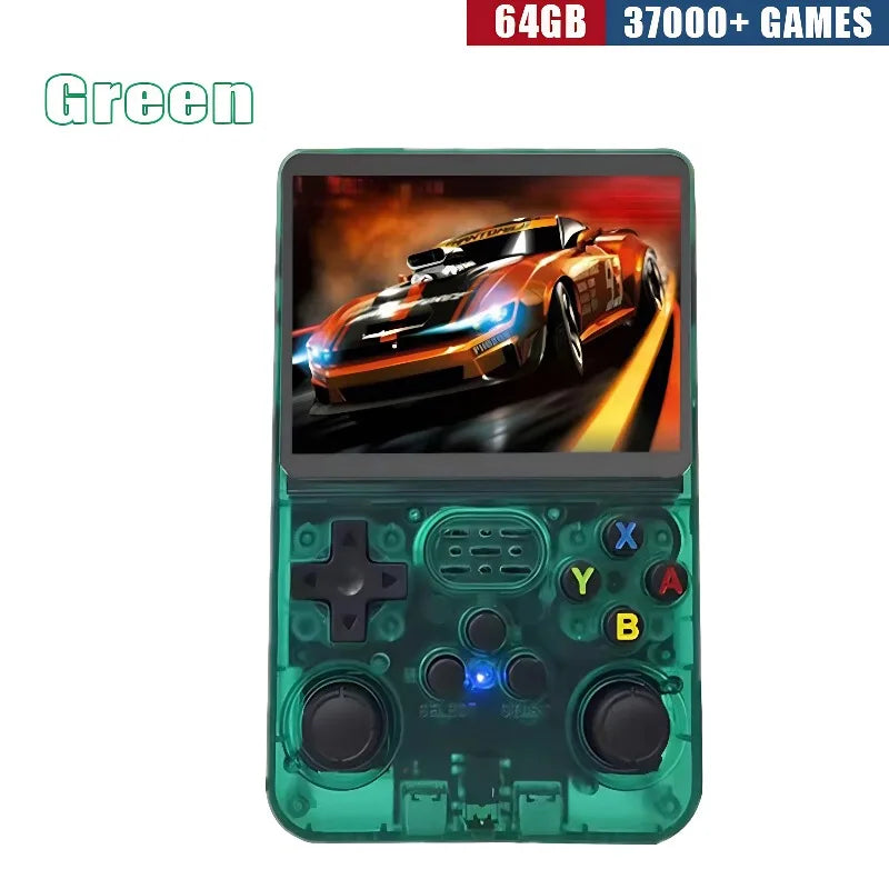 Consola Retro Portátil R36S – Pantalla IPS 3.5", 64GB/128GB/256GB, +15.000 Juegos