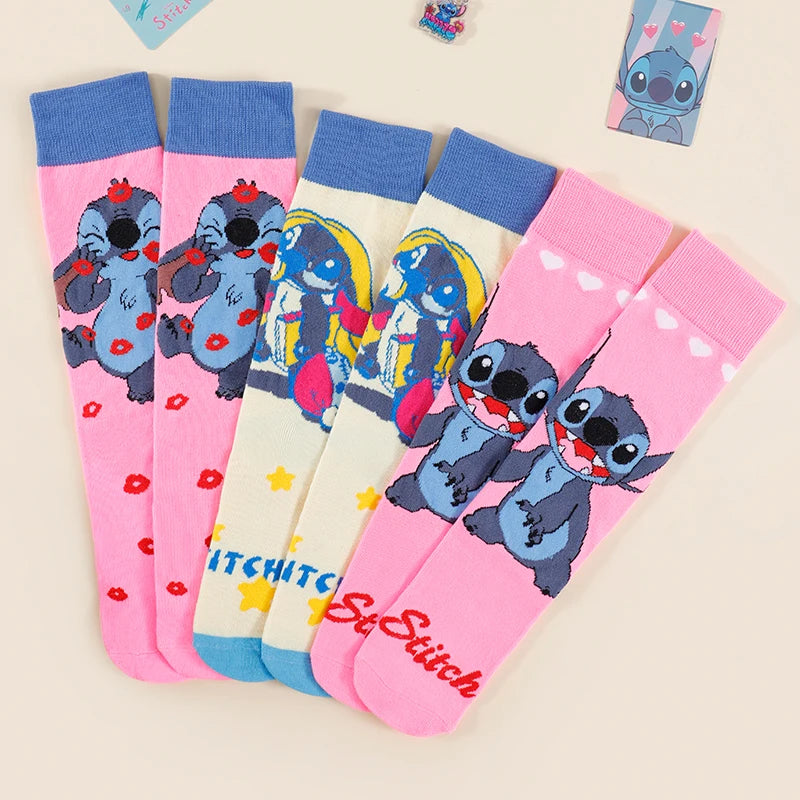 7 Pares Calcetines Stitch Disney – Diseño Grafiti para Hombre | Regalo