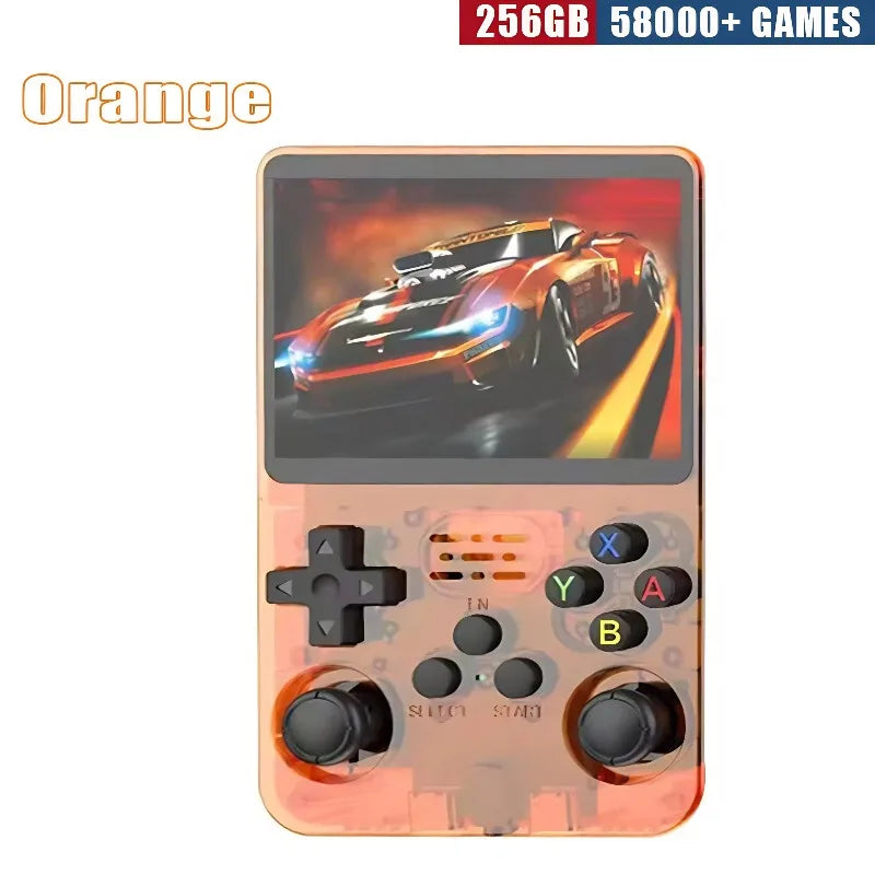 Consola Retro Portátil R36S – Pantalla IPS 3.5", 64GB/128GB/256GB, +15.000 Juegos