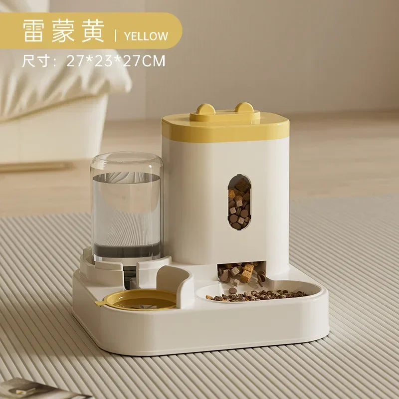 Alimentador Automático para Mascotas con Fuente de Agua y Dispensador