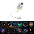 Proyector de Estrellas Galaxia 2 en 1 – Luz Nocturna, Rotación 360°, USB, Decoración Habitación