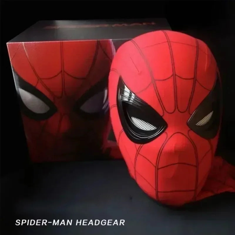 Máscara Cosplay Spiderman con Ojos Móviles – Talla Real, Ideal para Halloween