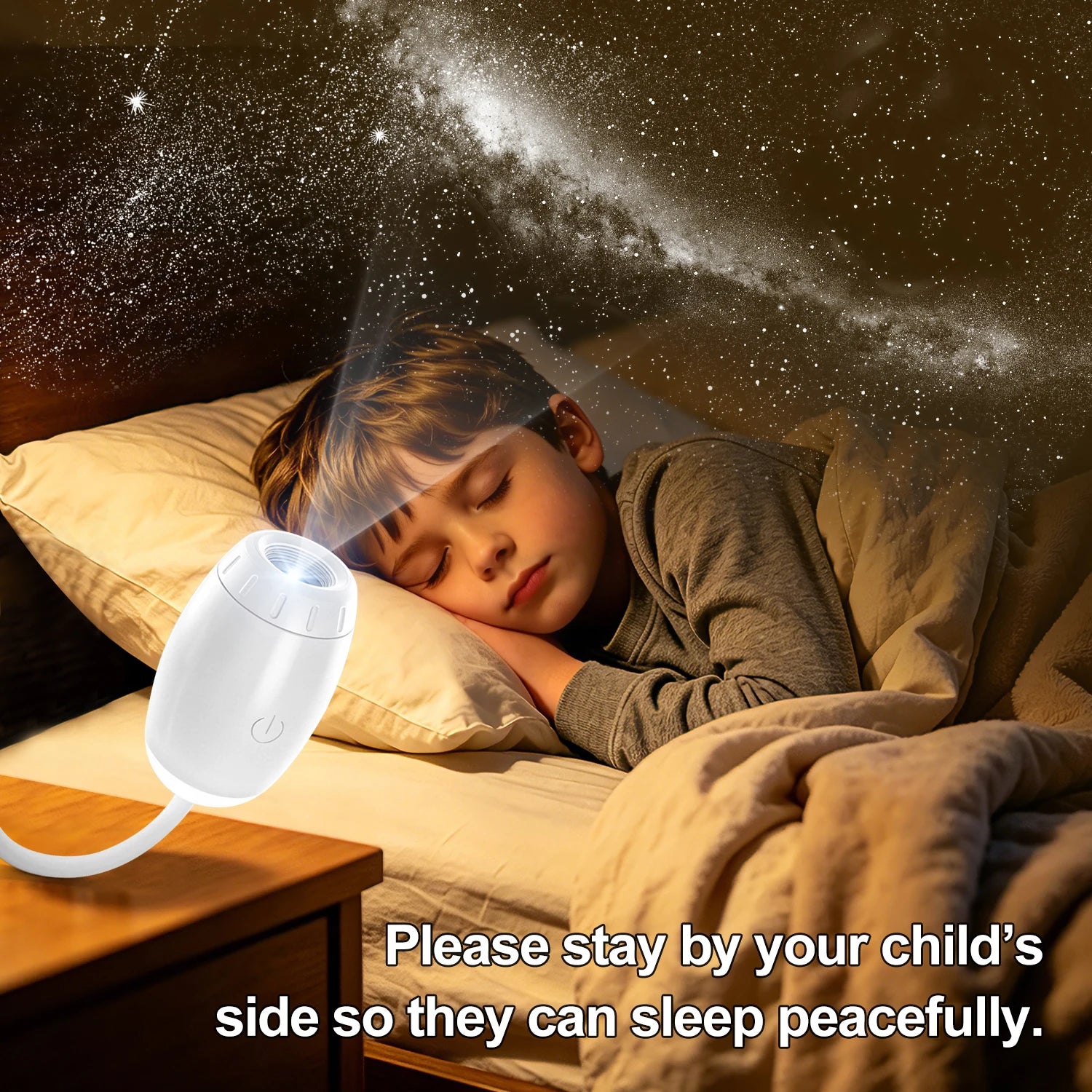 Proyector Luna Galaxia – Luz Nocturna 360°, USB, Decoración Habitación y Fotografía