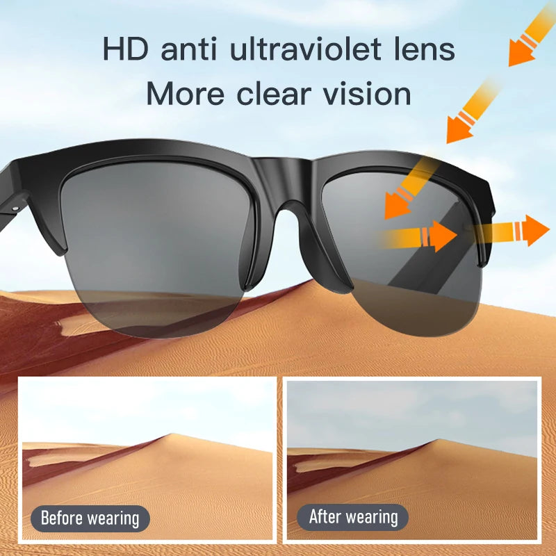 Lentes de Sol Inteligentes con Bluetooth 5.3 – Audífono, Llamadas y Protección UV