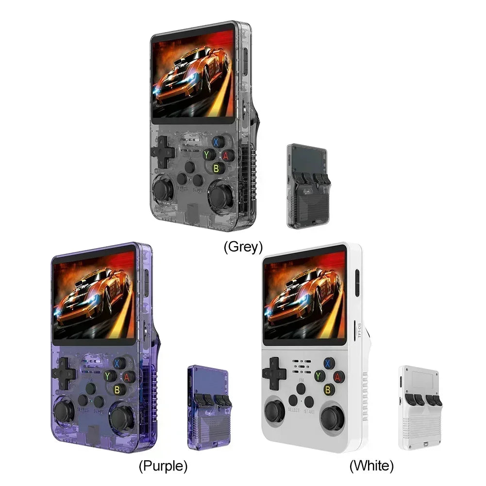 Consola Retro Portátil R36S – Pantalla IPS 3.5", 64GB/128GB/256GB, +15.000 Juegos