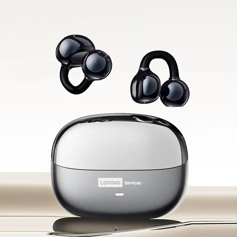 Audífonos Inalámbricos Lenovo LE302 – Bluetooth 6.0, Clip de Oreja, HiFi, 25H Batería