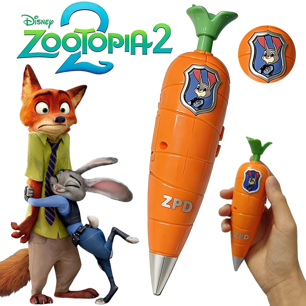 Bolígrafo Judy Hopps Zootopia 2 con Grabadora de Voz y Ventilador 2 en 1
