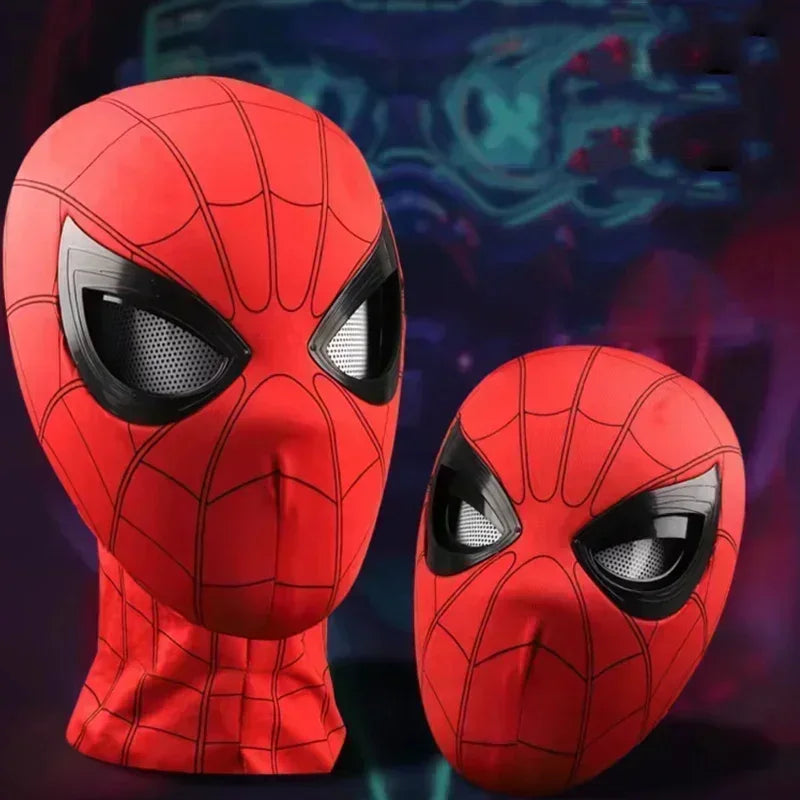 Máscara Cosplay Spiderman con Ojos Móviles – Talla Real, Ideal para Halloween