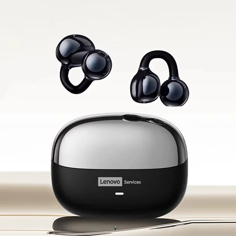 Audífonos Inalámbricos Lenovo LE302 – Bluetooth 6.0, Clip de Oreja, HiFi, 25H Batería