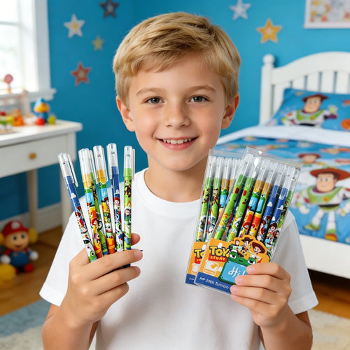 Set of 6/24 Erasable Toy Story Pens – Blue Ink, 0.5 mm | Stationery