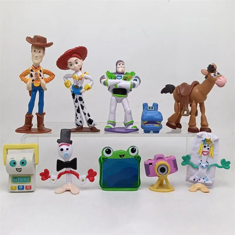 Set 10 Figuras de Acción Toy Story – Woody, Buzz, Jessie y más | Juguetes