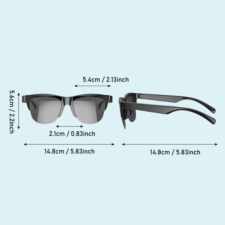 Lentes de Sol Inteligentes con Bluetooth 5.3 – Audífono, Llamadas y Protección UV